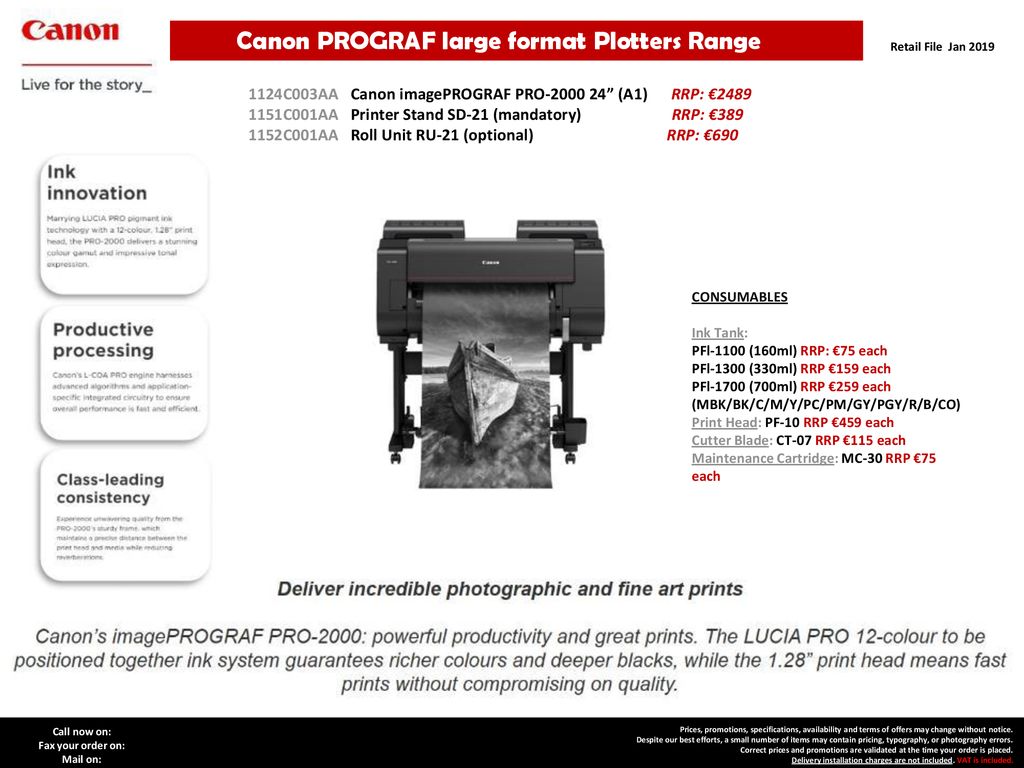 お求めやすく価格改定 Canon PRO-2000 A1サイズ 12色 LUCIA 圧倒的高